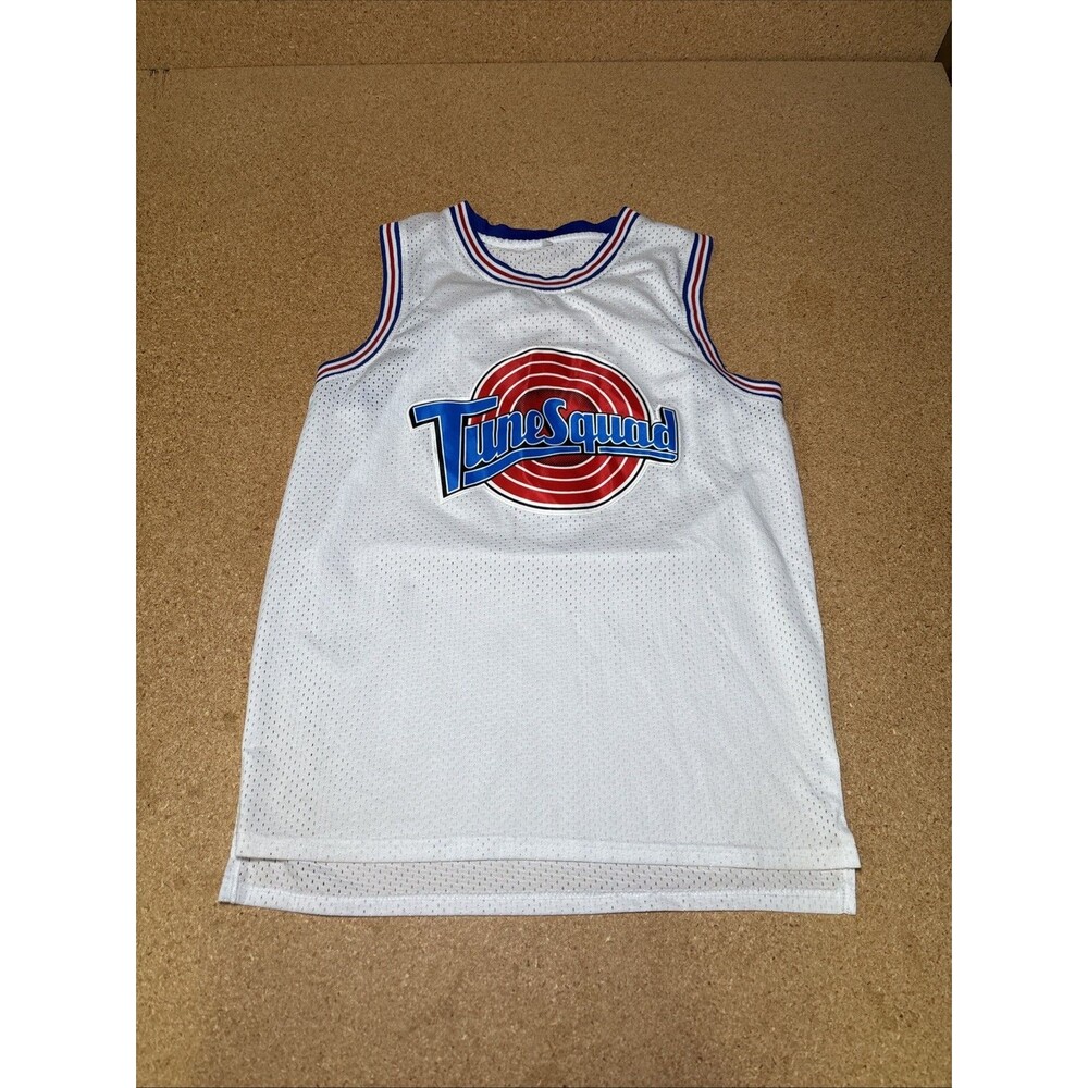 Space Jam Tune Squad Bugs Jersey Size Large #1 White Basketball Shirt F3